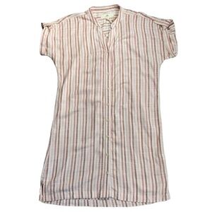 Thread and Supply Judson Dress Desert Rose Blush & Pink Striped X-Small NWT